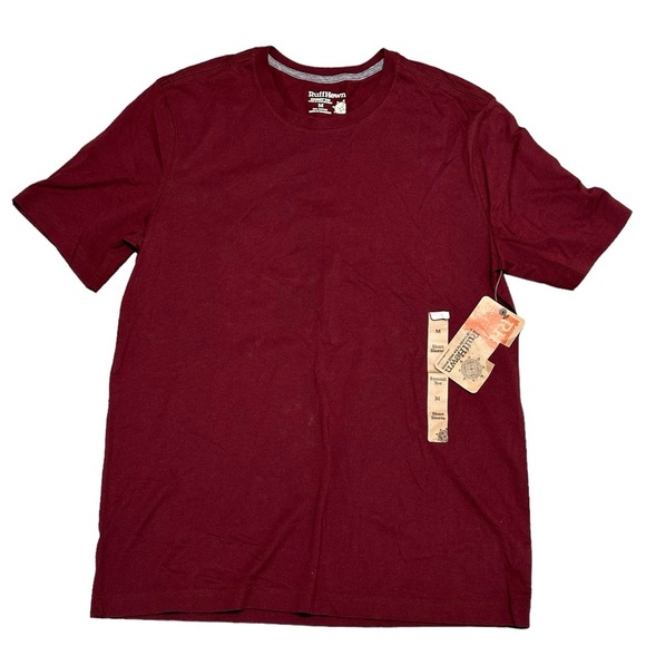 Men’s Ruff Hewn RH Medium Crew Neck Short Sleeve T-Shirt Top Tee Burgundy NWT - Picture 3 of 7